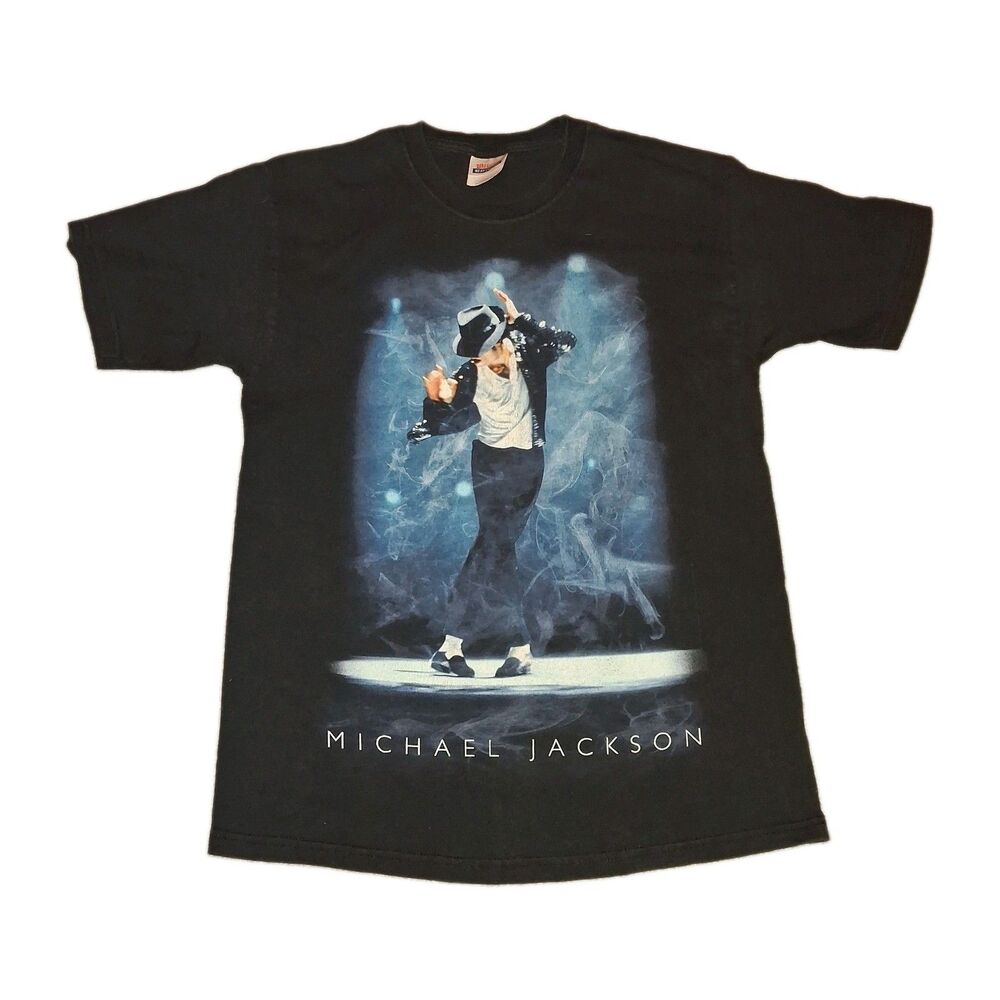Vintage Late 90s  Michael Jackson T Shirt Adult Size Medium Hanes Label Tee Shir